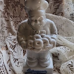 Vintage Chippy Paint Entemann's Doughnut Chef Bank No Stopper